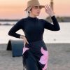 Burkini Combinaison "Flora" Style – 2 Pièces Rose