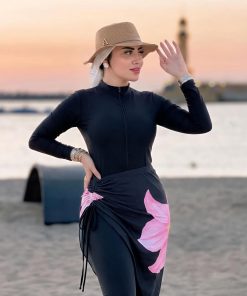 Burkini Combinaison "Flora" Style – 2 Pièces Rose