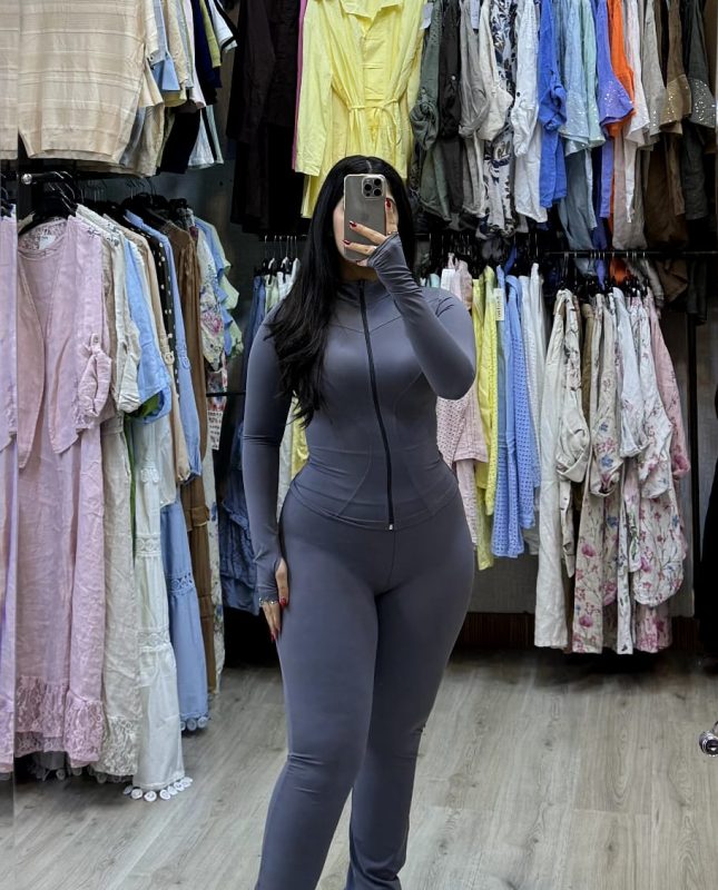 Ensemble Sporte Gris Fonce